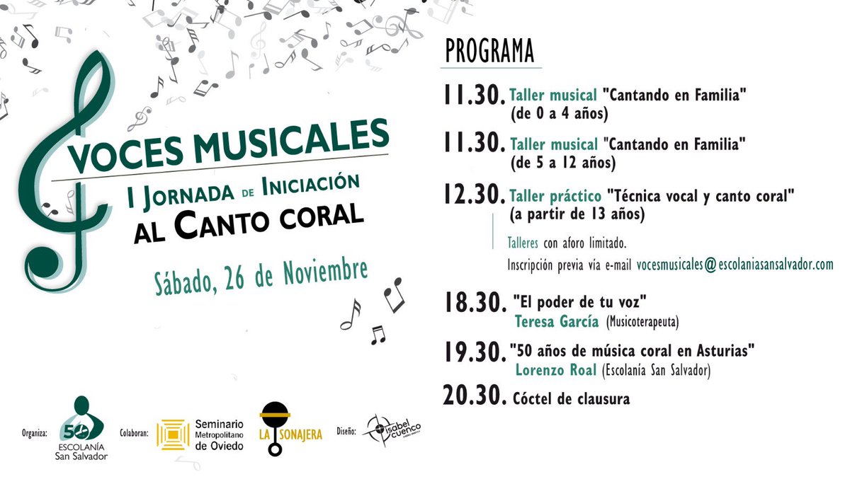 escolania's tweet photo. ¿Siempre has querido aprender a cantar? ¿Te gustaría que tus peques se interesaran por la música? ¿Has cantado en un coro y te gustaría revivir la experiencia? Este sábado, en el Seminario de #Oviedo te invitamos a la 1a Jornada de iniciación al canto coral. Abrimos hilo 👇 https://t.co/b8rt9jJr8e