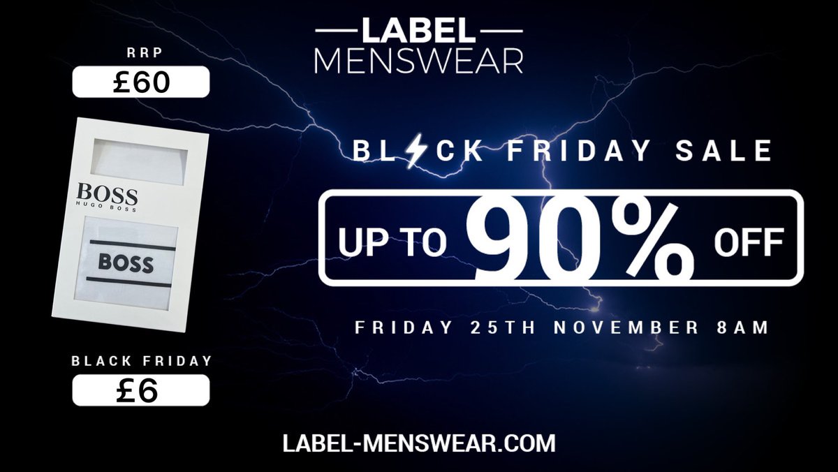 LABELMENSWEAR's tweet photo. Pack of BOSS tees £6 this Black Friday! 🤪

RETWEET for early access to the sale

Starts 8am Friday 👉🏼 https://t.co/tS90cNEoiF https://t.co/kGCv0vELMN