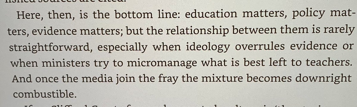 drlizchesworth's tweet image. I’m reading ‘Education in Spite of Policy: Selected Works of Robin Alexander’ and this paragraph seems particularly apt in the light of Ofsted’s most recent imposition of what curriculum should look like for our youngest learners.