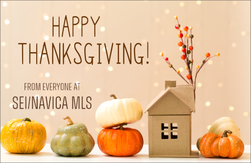 Happy Thanksgiving from all of us at SEI

#Thanksgiving #NavicaMLS #StreamlineAMS