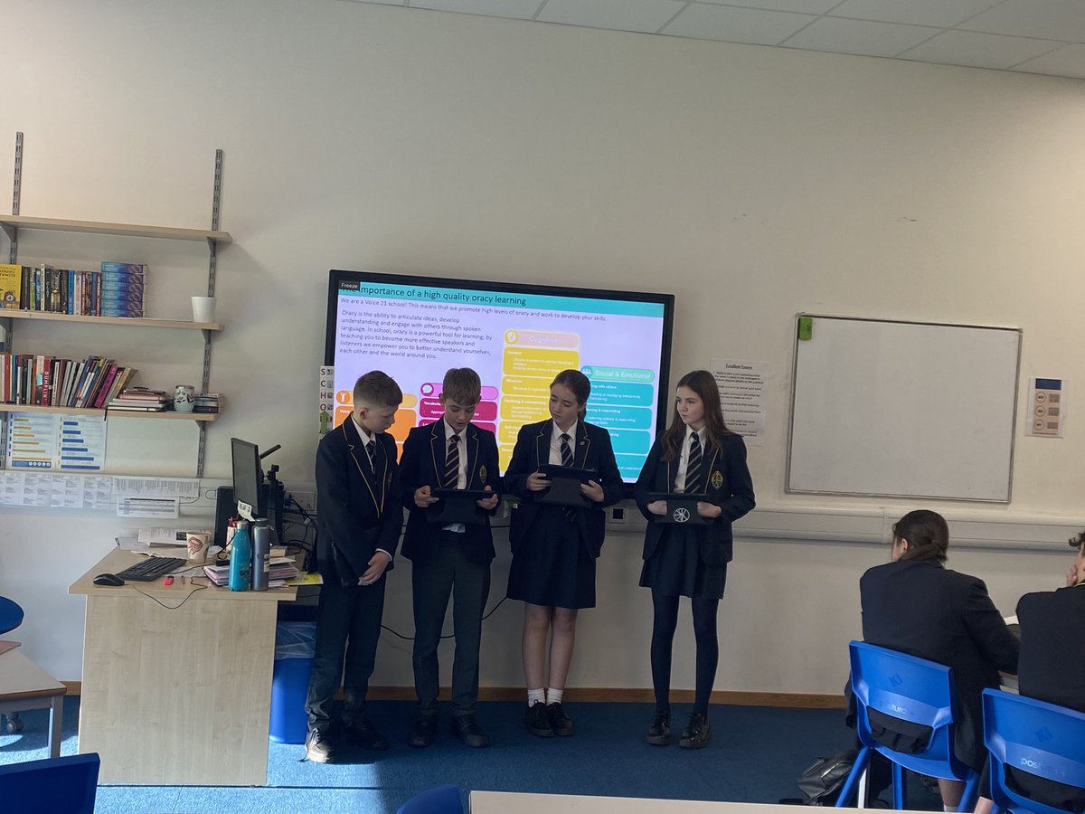 SRAEnglishDept's tweet photo. Absolutely LOVE the confidence of these year 8s! Two wonderful presentations today on bullying and adopting pets. @SRAYear2021 @SRATandL @SRA_StAlbans @voice21oracy https://t.co/TtVD3SmhxK