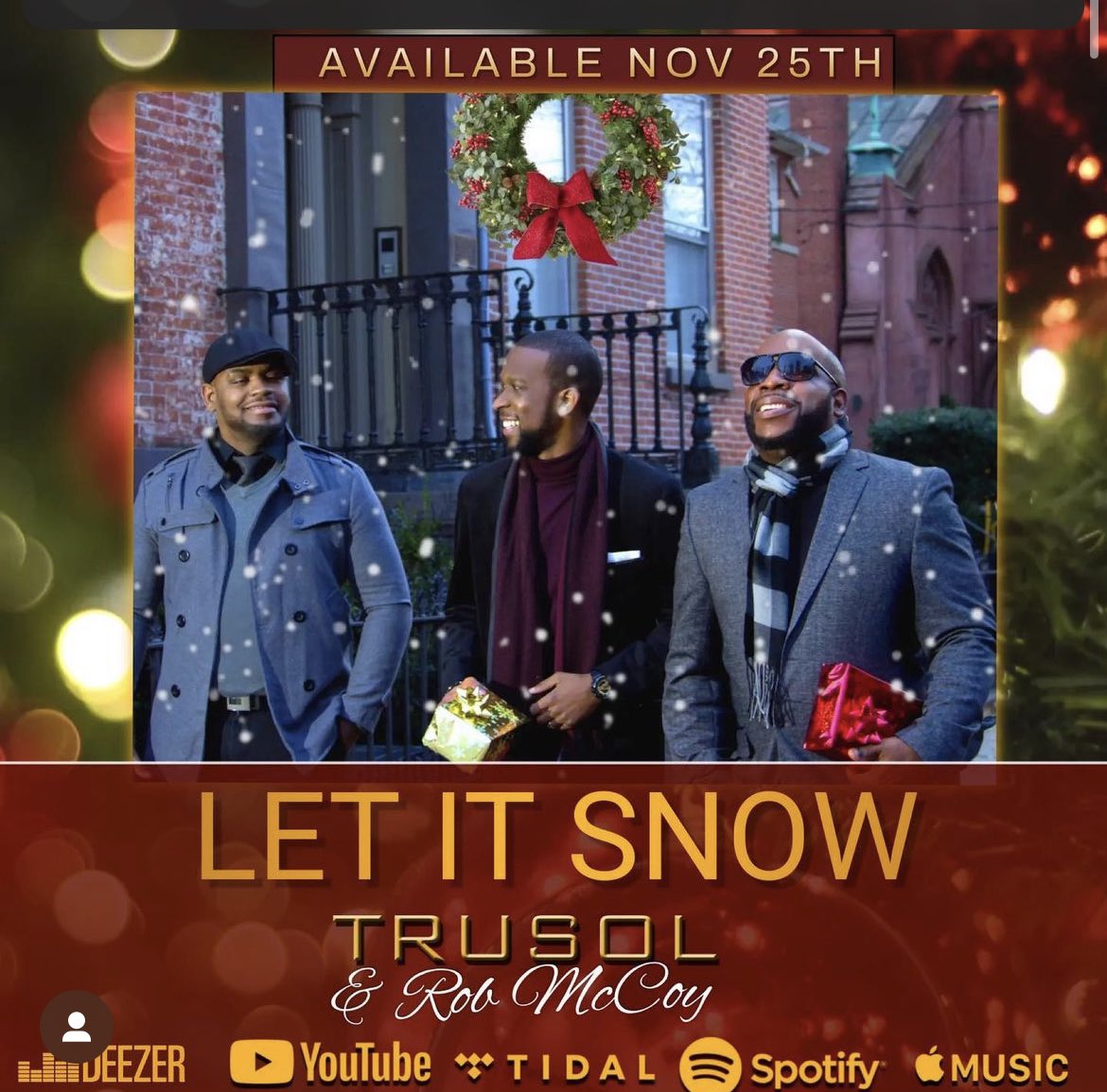 Notez_TS's tweet photo. Trusol Vibes “Let It Snow” 

❄️❄️❄️❄️

Re Releasing on all platforms 
Nov 25th! 
 
#Notez
#Vocalz
#TeddyB
#LetItSnow https://t.co/FhkaE12IRF