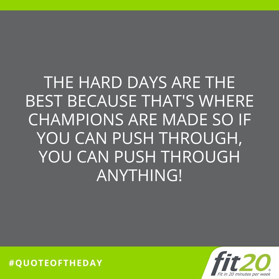 fit20Norwich's tweet photo. It's the challenging workouts that truly test your limits. 🤜🤛
This motivational quote reminds you that progress is made when you want to give up, not when something feels so easy you could do it forever.
#fit20 #fit20uk #highintensitytraining #hitfitness #fit20forlife https://t.co/BQuz0Ci3I4