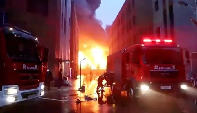 RamzanChhipa's tweet image. I express deep sorrow to the Chinese government &amp;amp; the affected families for the death of 36 people due to a fire in a factory in Henan, the central province of China.
#China #FireInFactory #Fire
