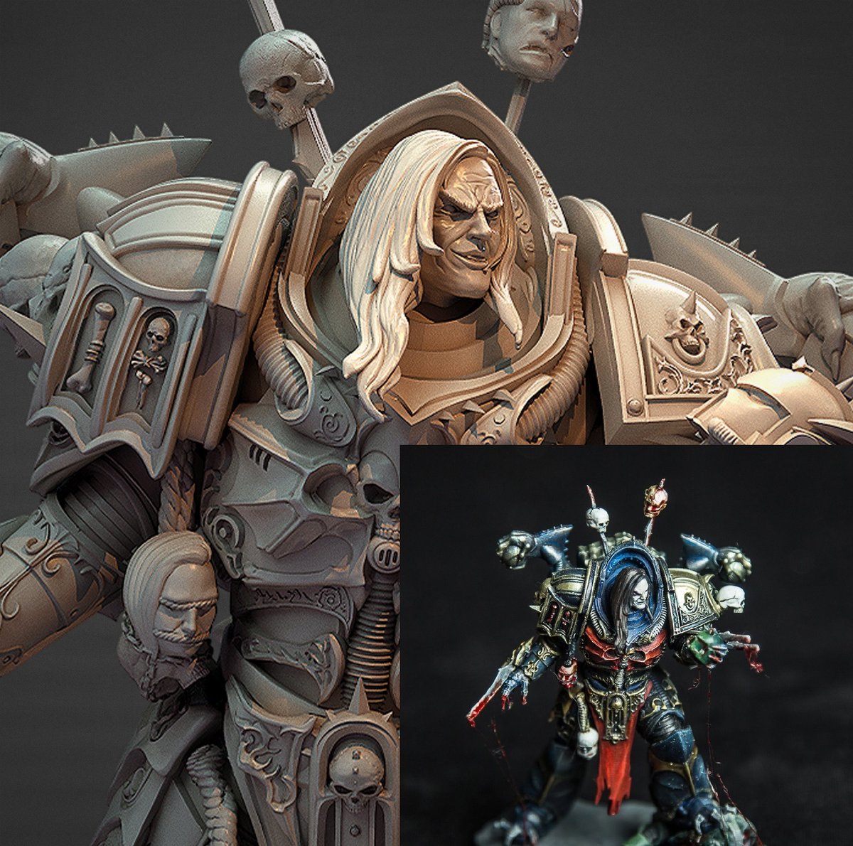 ARJKalobas's tweet photo. Incredible painted miniature of my Conrad Curze ( https://t.co/MAobTbU3Wt ). that I created for Mechanikus Schmiede. #arjkalobas #sculpt
#3dprint #miniatures #stl #stlmodels #3dmodelforprint #warhammer40k #40k #warhammer #konradcurze #cyrze #primarch #warhamerprimarch #primarchs https://t.co/YGHuut3SJP
