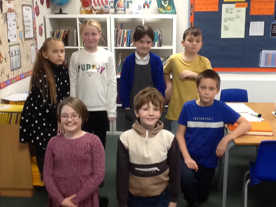 wla_y5's tweet photo. Here are our wonderful Year 5 pupils in Class 8 ready for Children In Need last week. https://t.co/m0Xz8XZ0mt