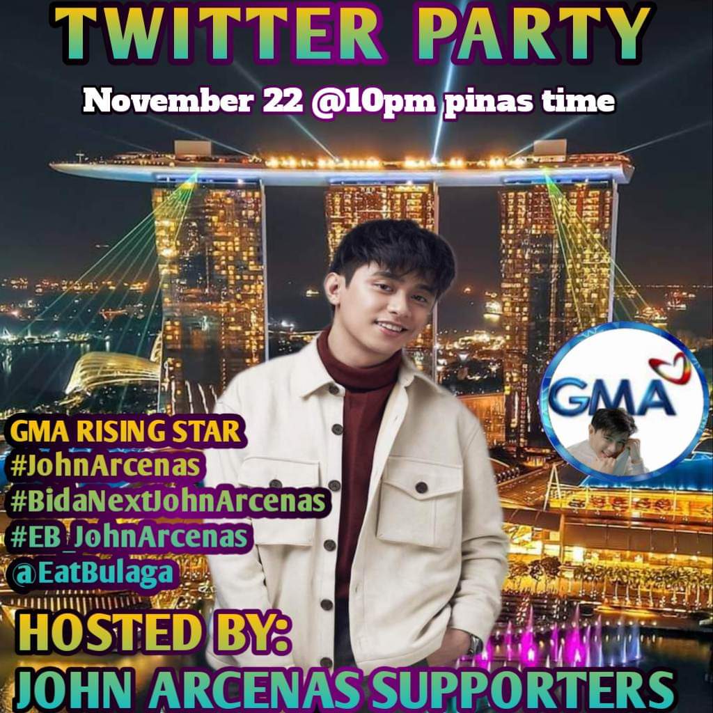 Don’t wait for things to happen. Make them happen.

GMA RISING STAR
#JohnArcenas
#BidaNextJohnArcenas
#EB_JohnArcenas
<a href="/EatBulaga/">Eat Bulaga!</a>