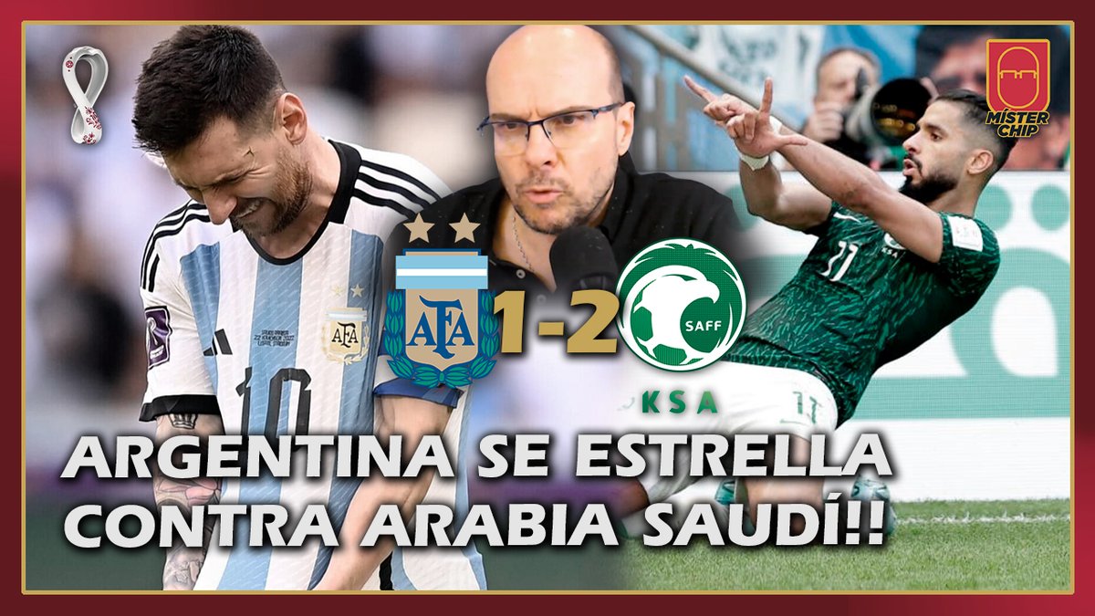 2010MisterChip's tweet photo. Partidazo histórico que hemos vivido esta mañana. ARGENTINA PIERDE con ARABIA SAUDÍ. Argentina a 1 partido de igualar el récord...

Mi opinión, el análisis y todos datos ya en el canal!!
https://t.co/kgDrfYUgeh https://t.co/zSgnjygZlZ