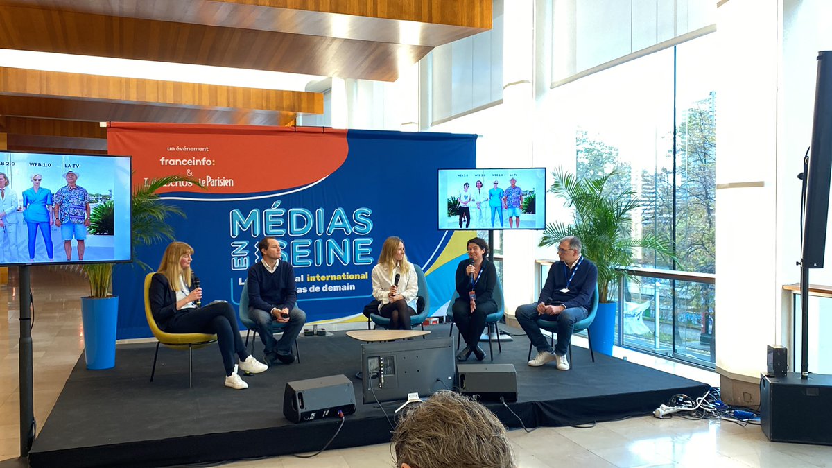 Chris_Timeleft's tweet photo. #MediasEnSeine @adegoldschmidt @gillesfrei @Lagiirafe @viodegas web3 : quel champ des possibles pour les médias ? https://t.co/r8OoBCrR2n