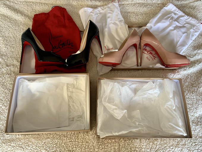 Black or nude 🤔  What a Choice  So spoilt    #louboutin https://t.co/mrHuGGI16X<a href="/tag/louboutin"class="tags">#louboutin</a>