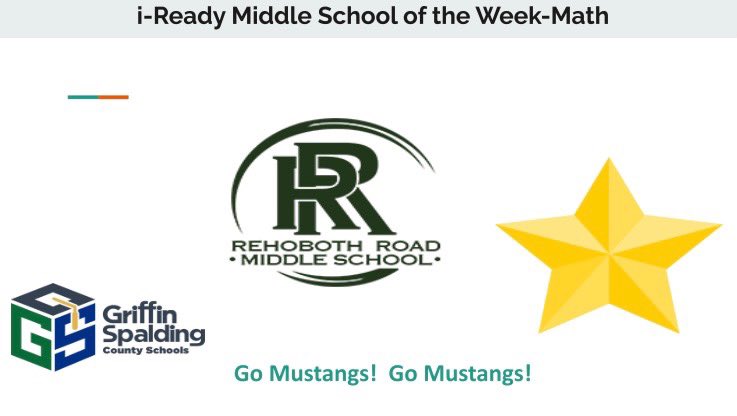 JoseyDashia's tweet photo. Mustangs! Mustangs! Mustangs! @RehobothRoad are still holding on to the title of i-Ready Math Middle School of the Week! So proud of you all!! @CynthiaSJewell @GSCSMTSS @CurriculumAssoc @WCrespo14 @DrAudreyGreer @LindyPruitt #ClosingGaps #MTSSInterventions https://t.co/LKEeNfReOX
