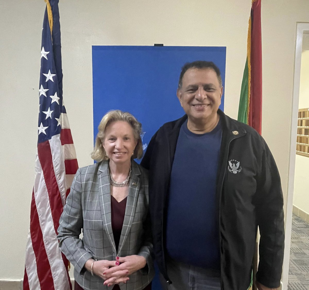 ramyelbatrawi's tweet photo. Another great trip to Guyana spend a lot more time with the president and the American embassy. The American ambassador to Guyana is a great supporter of the country. https://t.co/7pJX4SRUra