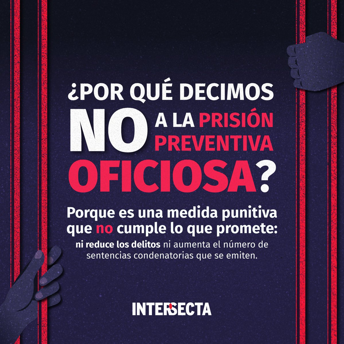 Hoy en la <a href="/SCJN/">Suprema Corte</a> se volverá a discutir sobre la prisión preventiva oficiosa. Queremos recordar que, más allá de la discusión jurídica, se trata de una medida punitiva que no cumple lo que promete y por la cual miles de personas son privadas de la libertad injustamente.