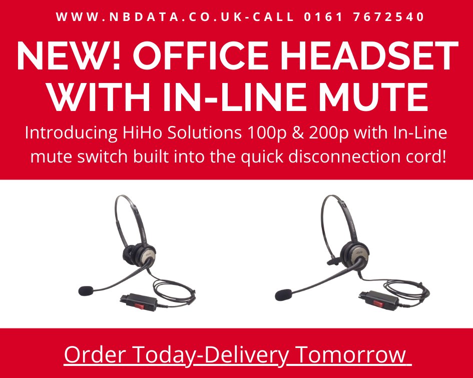 Vitaltelecoms's tweet photo. How to improve telephone training for customer service

Choose the HiHo Solutions 100p &amp; 200p headset with mute switch built into the quick disconnect cord

Download the datasheet https://t.co/J8onv8vMon

Or call for the best price on 01617672540
#hihosolutions #headset #BizHour https://t.co/cOW8IMDo4j