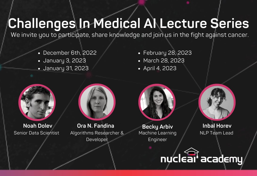 Proudly introducing #NucleaiAcademy, a community where #healthtech professionals can join experts in the field and discuss topics ranging from #Statistics to #AI and Immunology. RSVP to reserve your seat! bit.ly/3ExkSIp
#machinelearning #datascience #medtech #innovation
