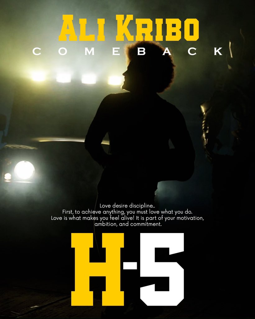 _AliKribo's tweet photo. The comeback #alikribo https://t.co/vzwXgU6OWk