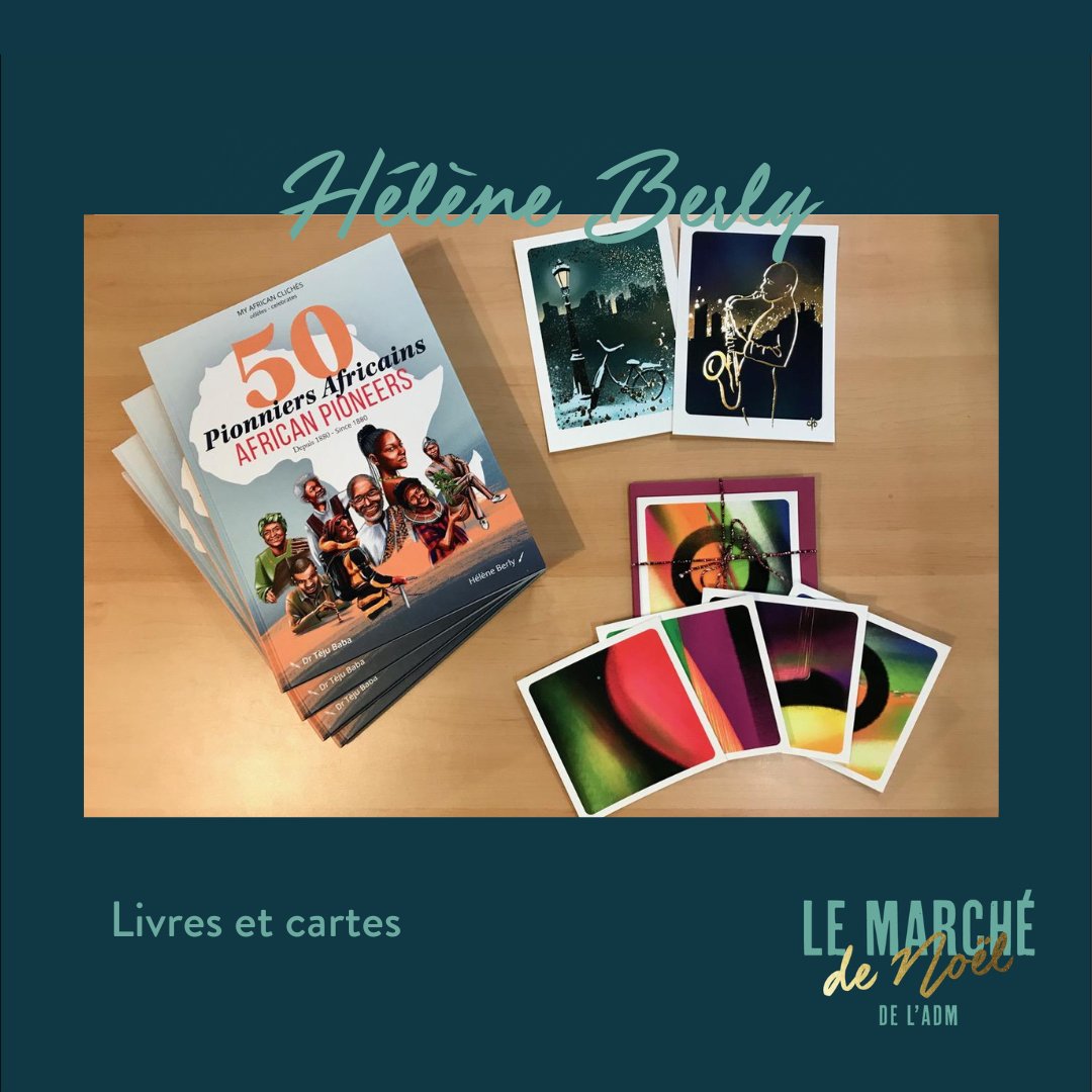 Hélène Berly présentera des illustrations et son livre "50 pionniers africains", et de jolies cartes pour présenter vos vœux de façon unique !

Pour s'inscrire : tinyurl.com/2ppwwz6t