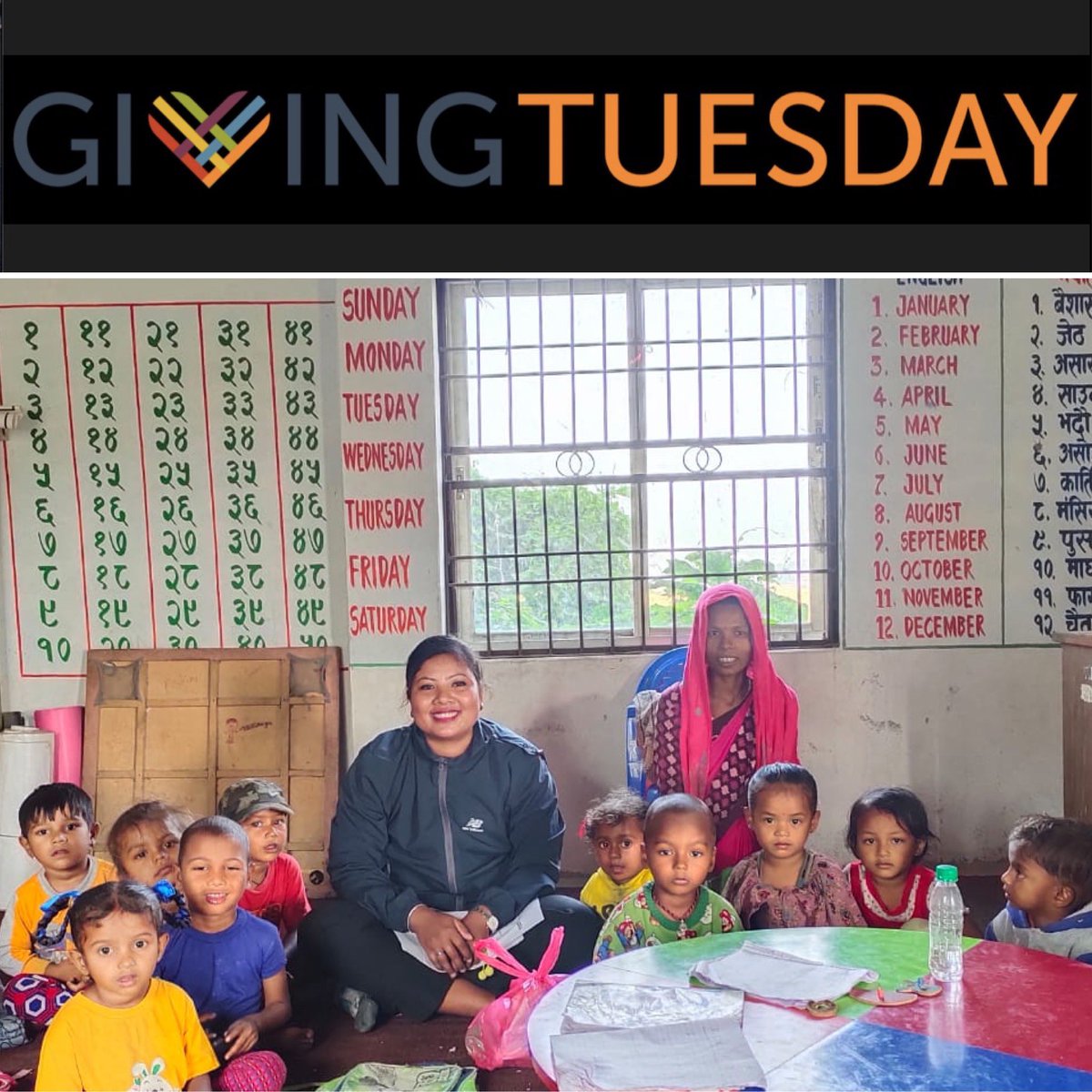 TUESDAY TIDBIT: One week from today is #GivingTuesday 2022! Your support of our <a href="/GlobalGiving/">GlobalGiving</a> project on that date will help us earn a share of $1.2 million in incentive funds. A gift of any size will go even further to support early education in Ramdhuni, Nepal.