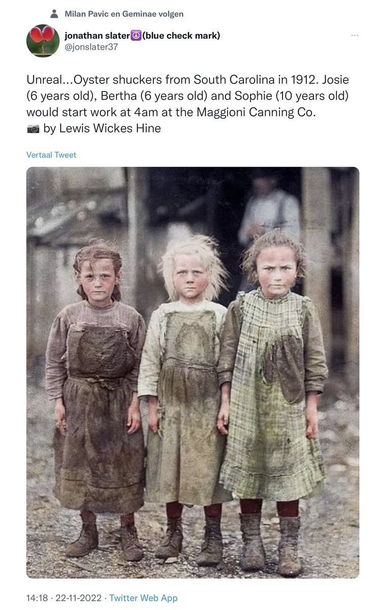 Jeltjeb's tweet photo. Ook onze voorouders waren kindslaven. https://t.co/XZliP6Ymqg