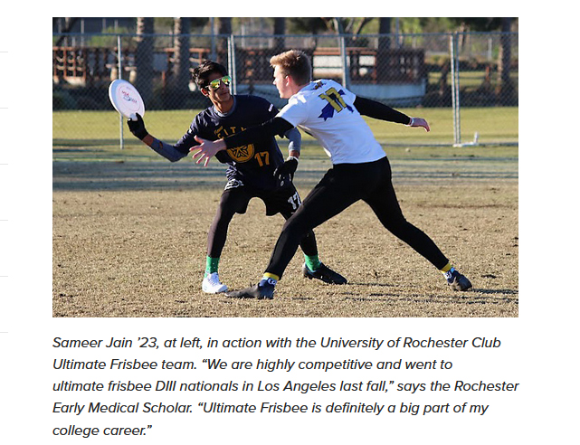 UofRBME's tweet photo. Congratulations to #HAJIM 's Outstanding Student of the Month, Sameer Jain '23 (BME)! Jain was also recognized this year as the “Outstanding Junior” in @UofRBME, and is also a Rochester Early Medical Scholar (REMS)...  https://t.co/NAXD1HmG2k @UofR @UR_Med https://t.co/XunmQsaEgQ