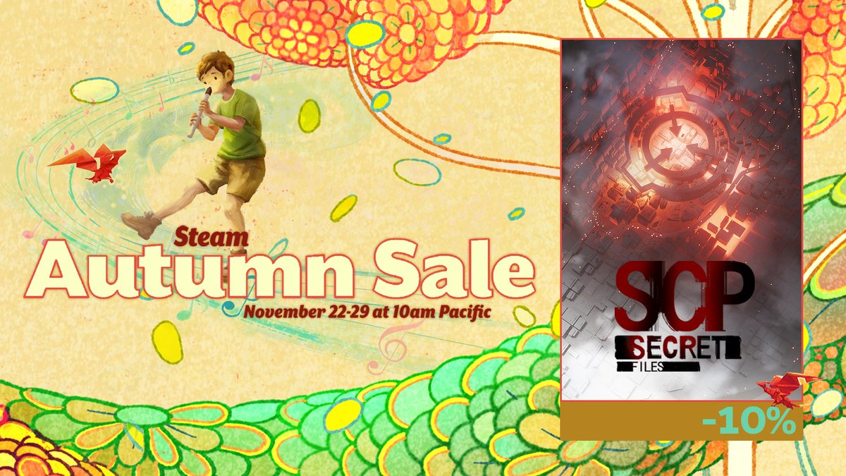 💸SCP: Secret Files is 🚨10% off🚨in the Steam Autumn Sale: bit.ly/SecretFilesAut…

We've also got a little update for returning Karls!

🔁Please RT and help us recruit more unsuspecting class D per-- I mean, new Archivists!

#Steam #SteamSale #SteamAutumnSale