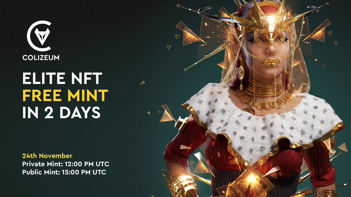 ❤️‍🔥You can own a part of Colizeum by minting #ELITENFT !

Spread the word and participate in the giveaway of 10'000 $ZEUM tokens 👉sograph.xyz/space/Colizeum…

Giveaway ends in 24 hours!

You can't buy it, but you can take it!

#FreeMint #Free2Own #NFTwhitelist #P2E #colizeumcom