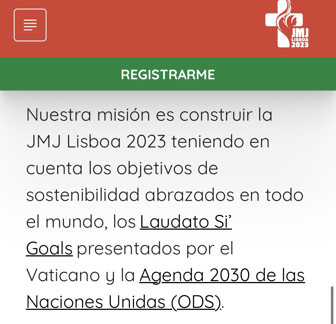 PMunozIturrieta's tweet photo. La JMJ 2023 en Lisboa se alinea a la Agenda 2030 y los objetivos de desarrollo sustentable, incluidos el aborto (ODS 5) y la ideología de género (ODS 5 y 10). 

https://t.co/ErS5ZfAXXs https://t.co/dTquUq15NC