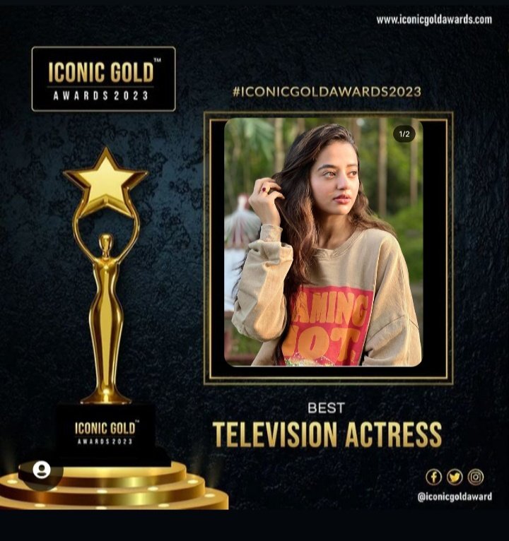 AnchalAnchal20's tweet photo. I nominate #hellyshah from #ishqmeinmarjawan2 for iconic best actress of the year 2023 #iconicgoldawards2023 @iconicgoldaward #iconicgoldawards2023 https://t.co/4sqIxJjjot