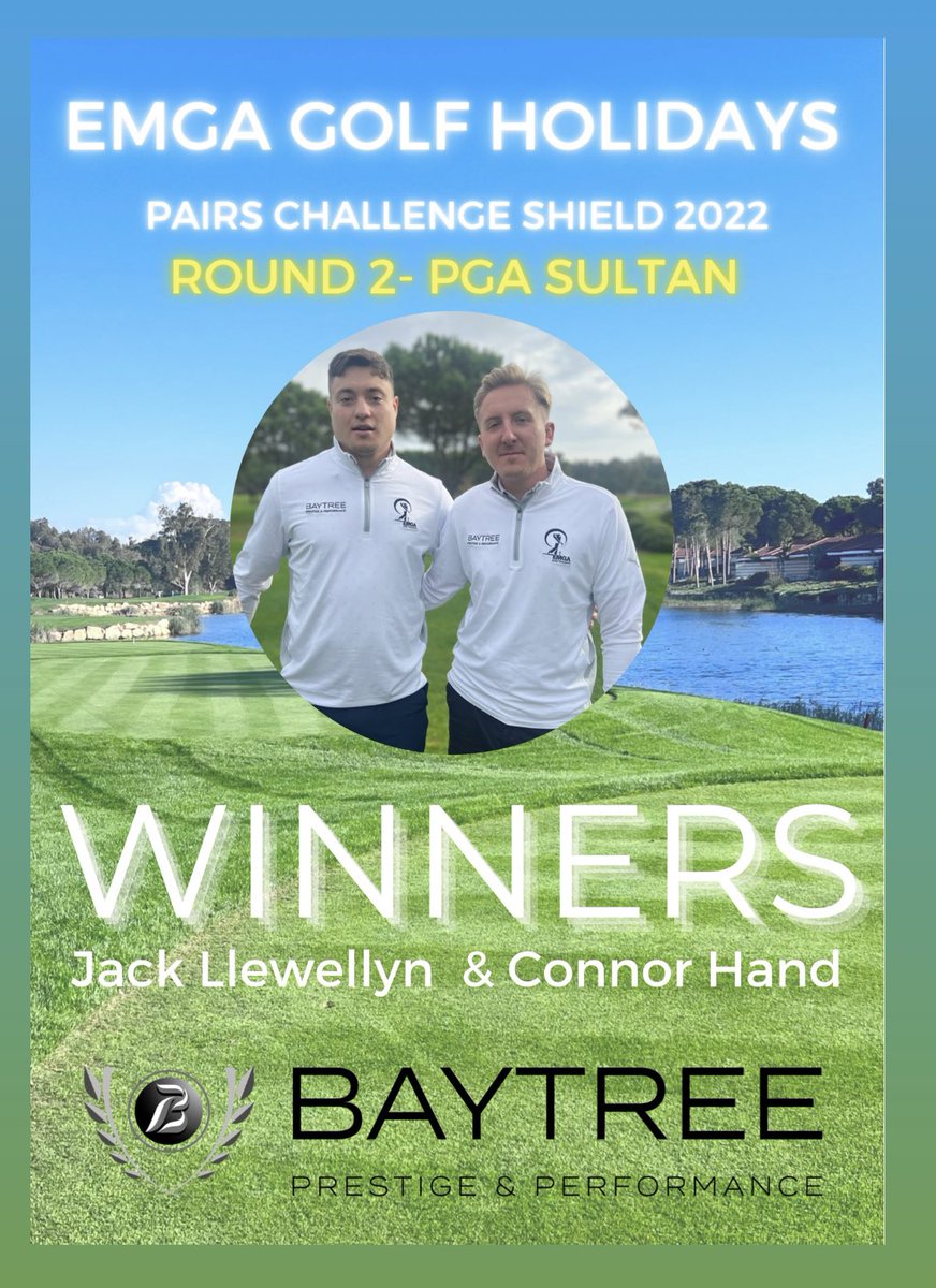 Day 2 of the Pairs Challenge Shield in association with <a href="/BaytreeCarsLtd/">Baytree Cars Ltd</a> and the winners are Connor Hand &amp; Jack Llewellyn 👏👏👏