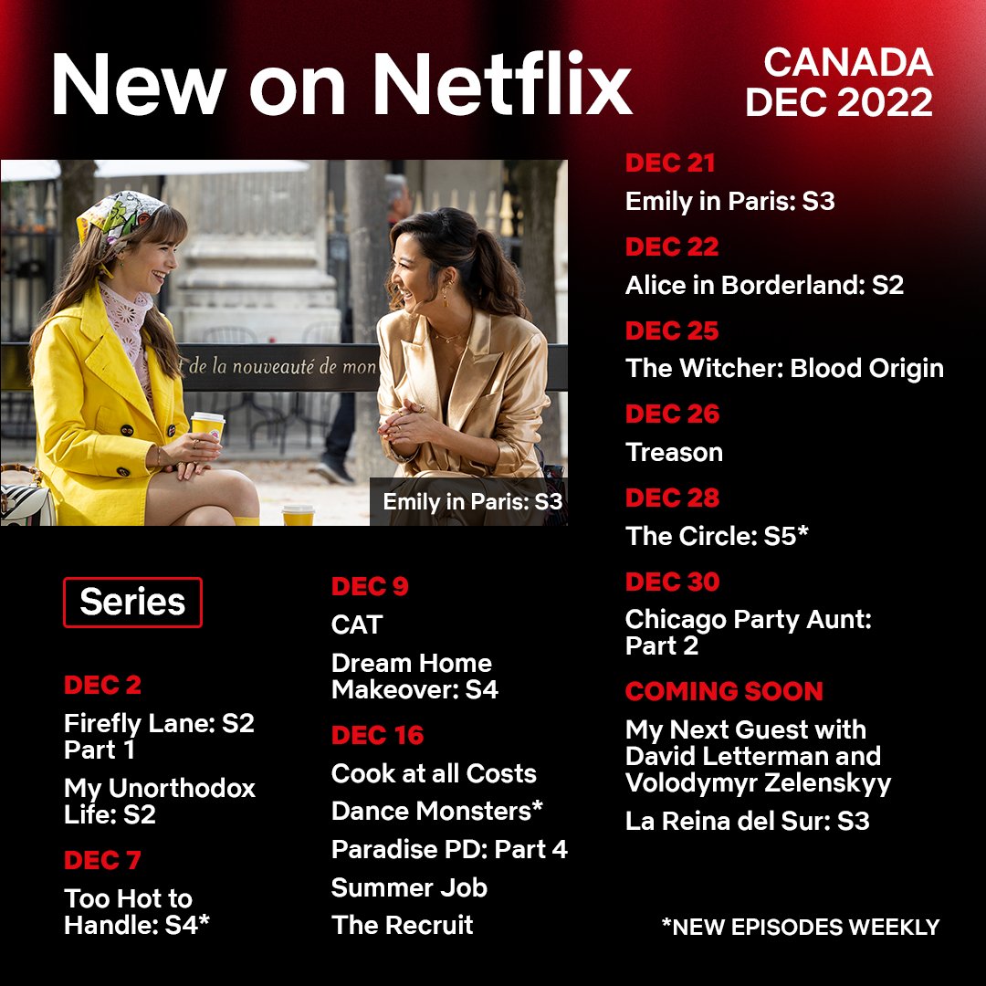Netflix Canada on Twitter: "here's a look at what's coming in december