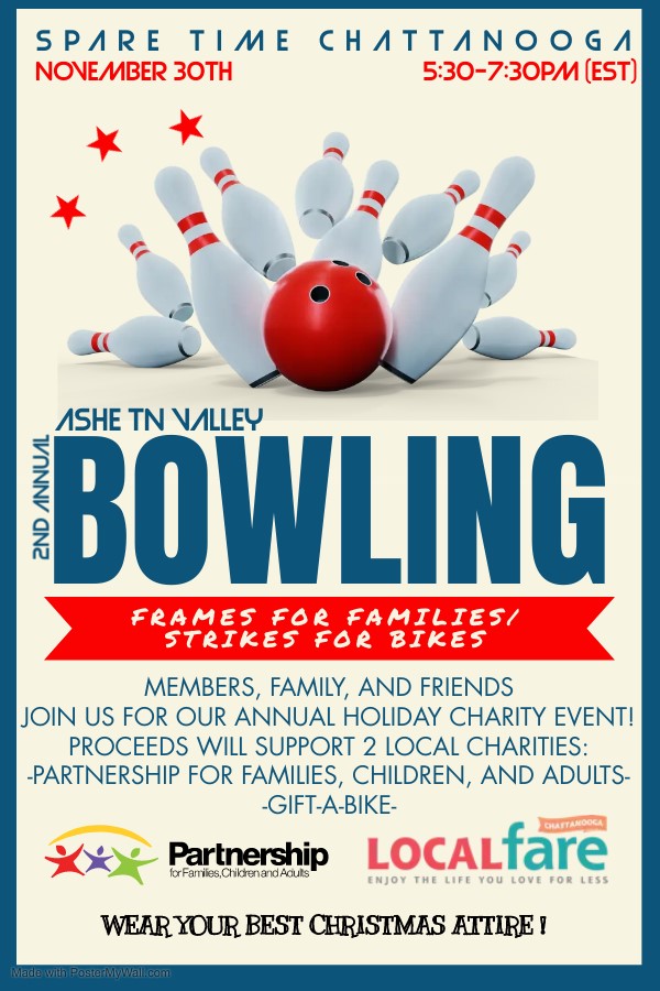 ASHE_TNValley's tweet photo. Register now for our annual holiday charity event! Proceeds will support 2 local charities: Partnership for Families, Children, and Adults and Gift-A-Bike. Registration includes 1 raffle ticket.

Don't forget to wear your best Christmas Attire!

https://t.co/NQm4pGZnFU https://t.co/rCETAjlDp1