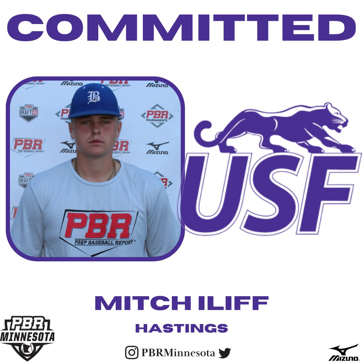 '23 Mitch Iliff <a href="/MitchIliff4/">Mitch Iliff</a>, 1B, <a href="/HHSRaiderBall/">Hastings Raiders Baseball</a> - commits to @USF_Baseball 

Bio 🔗 bit.ly/3ESvgvr