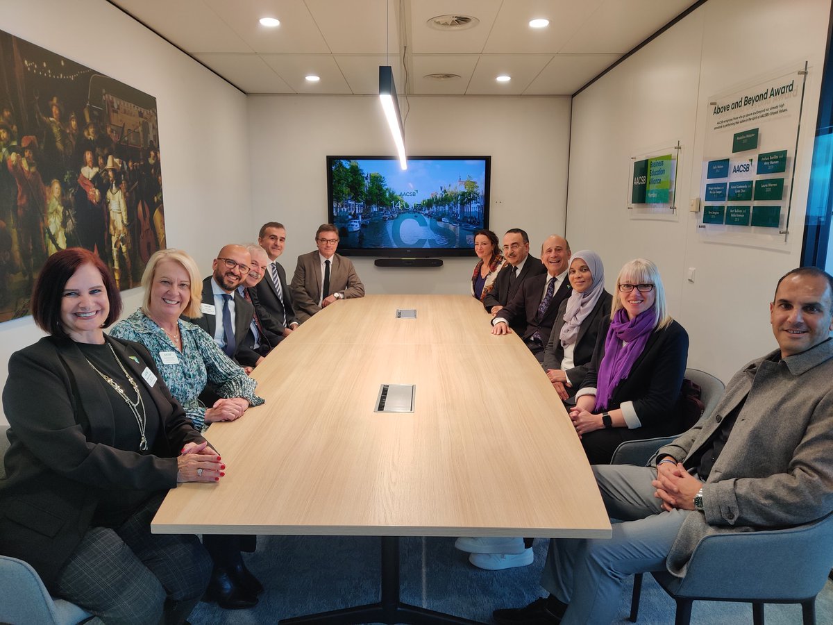 Incredible collaboration at the Middle East and North Africa Advisory Council Meeting in Amsterdam! Thank you to all council members for your valuable input #AACSBemea