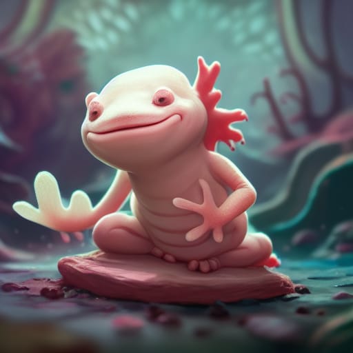 Axolotol fact of the day: Axolotl can lay up to 1000 eggs a year. Although on average females lay 300 eggs once a year, normally in Feb. Eggs usually take 10 days to hatch. No parental care is given after this. 
#funkieaxolotl #nfts #XRPCommunity #WHATAGOAL #XRPLcommunity