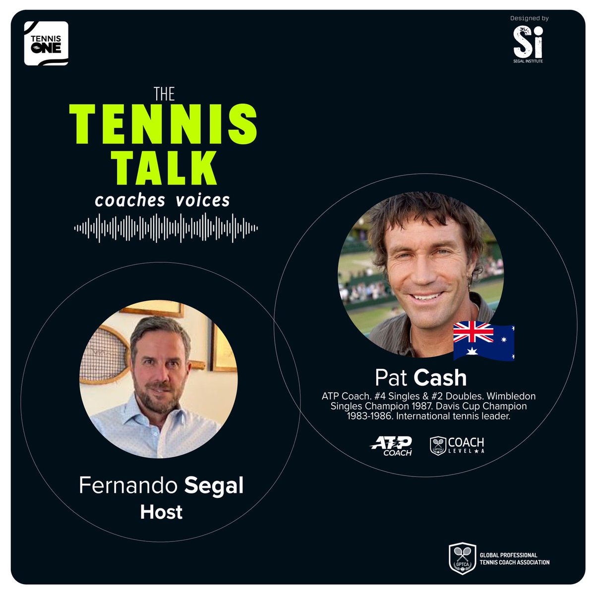 HOW TO GO FROM BEING A GREAT TENNIS PLAYER TO A RECOGNIZED COACH? 🎧🎧🎧

Pat Cash leaves us with another great talk in episode 20 of “The Tennis Talk – Coaches Voices”.

You can listen to each episode free in the <a href="/TennisONEApp/">TennisONE App</a> here: t1.app.link/Twitter