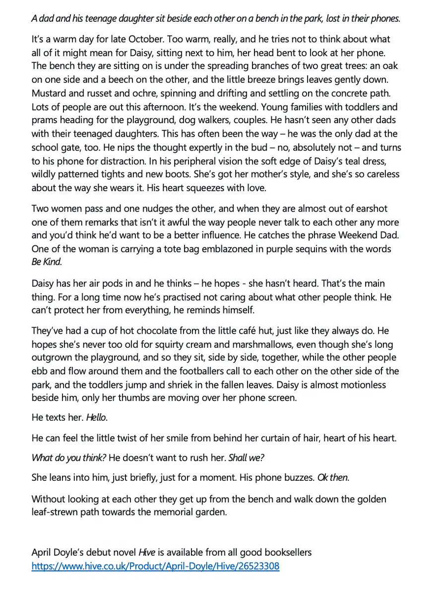 MirandaKeeling's tweet photo. On October 28th I wrote this tweet: https://t.co/L9yKOfUaHv
And @aprilcdoyle wrote this wonderful short story in response! https://t.co/QxLEoxB9Ug