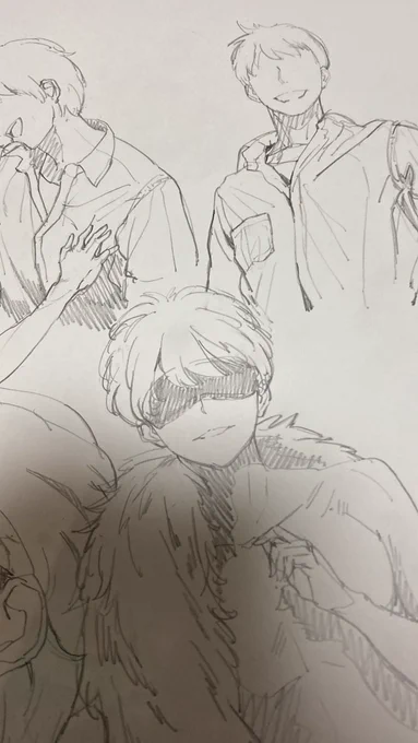やっぱり鉛筆の方が早いなあ 