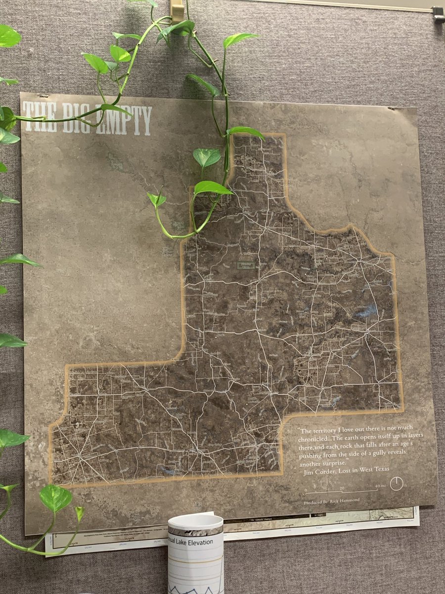 Day 22 of the #30DayMapChallenge NULL: The Big Empty in the #Texas panhandle. #cartography #qgis #map