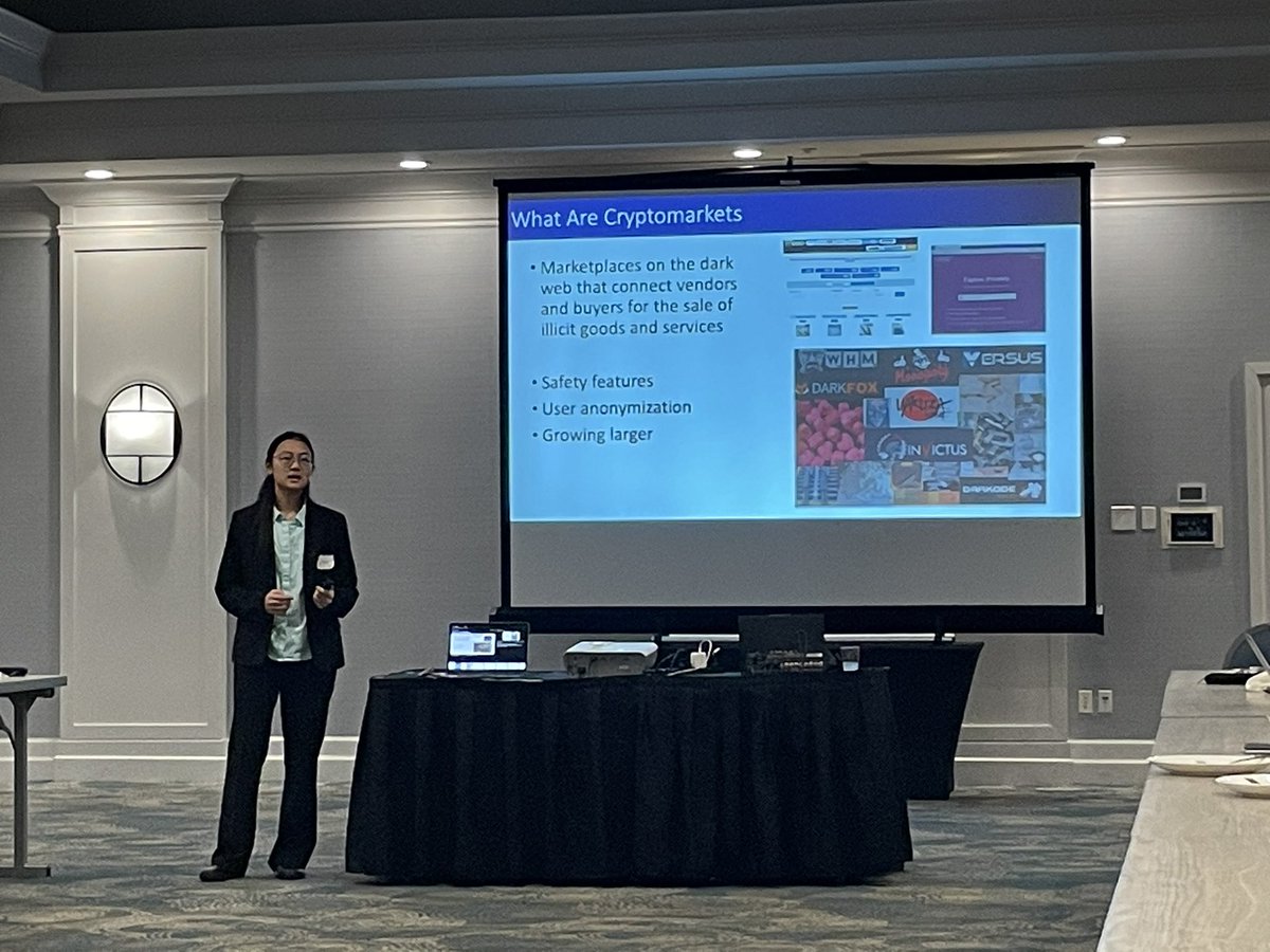 Want to know whats going on in darkweb markets and how vendors move around the ecosystem? Come over and see Shu Qi Liu present on vendor migration patterns