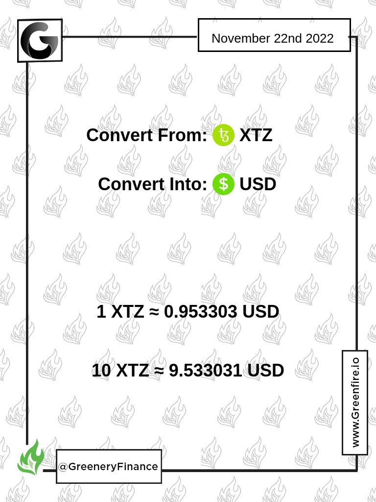 #Goodmorning #dailylook Visit Greenfire.io and sign up for our mailing list and watch out for the launch of Greenery Follow us for more information on how to secure your cryptocurrency assets #Bitcoin $BTC #Tezos $XTZ #Ethereum $ETH #SushiSwap $SUSHI