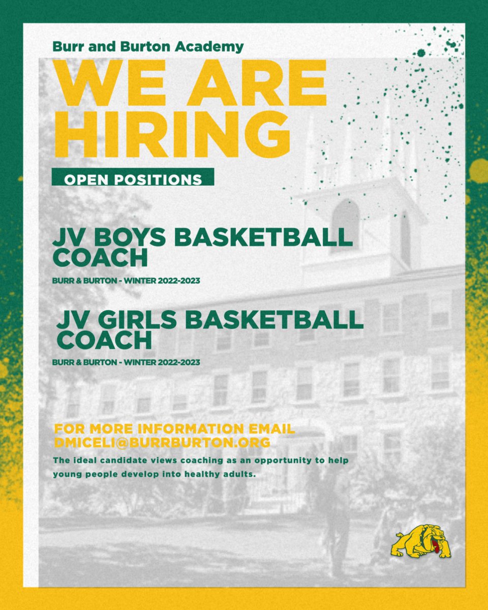 Basketball starts next week and we are looking for some great people to support our athletes.