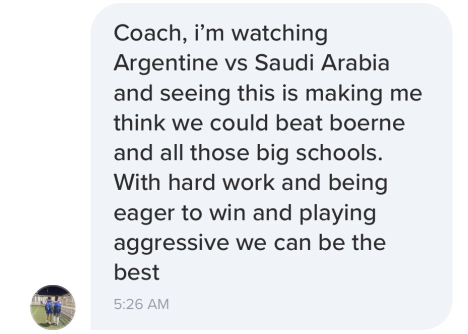 BHS_LadyDogsSoc's tweet photo. These are the sportsYou messages a coach loves to wake up to. Senior leadership at its finest! Who’s ready to surprise some people? https://t.co/zICgifV0ui