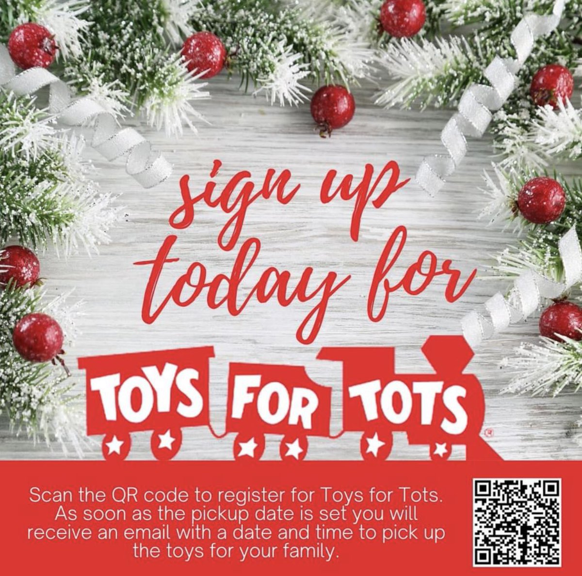 Twin Cities Recovery Project Toys for Tots sign up…. 612-886-2045.