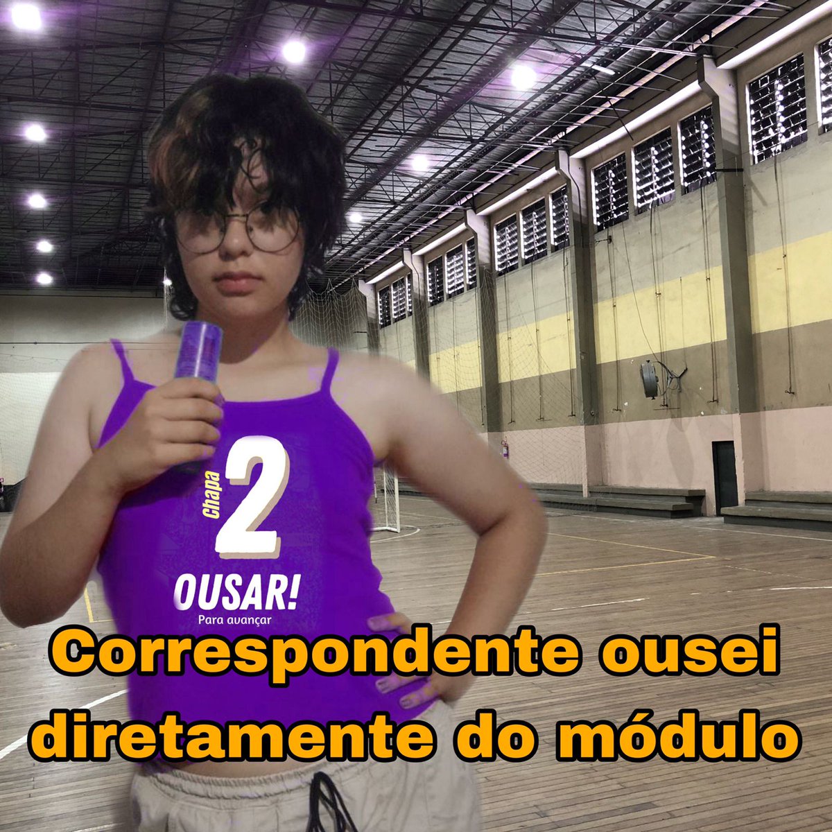 ChapaOusar's tweet photo. Correspondentes ousei estão no módulo a sua espera para fazer uma roda de conversa comunicativa com os estudantes, para fazer assim uma liberato melhor. #votechapa2 💜 https://t.co/d9ysrSpip9