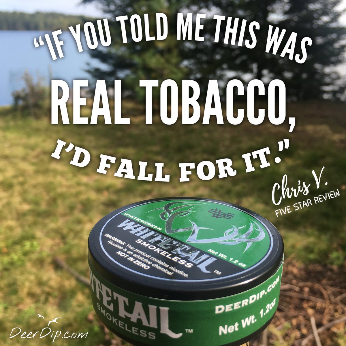 whitetaildip's tweet photo. “Good flavor of wintergreen & nice burn. Very moist. If you woulda told me this was real tobacco, I’d fall for it!”
Chris V
⭐️⭐️⭐️⭐️⭐️
#nicotine or #nicotinefree
#tobaccofree
Same texture
Same taste
Join the evolution
Don’t #quitdipping, #quittobacco
#nicotinepouches https://t.co/9LJvhi26Kr