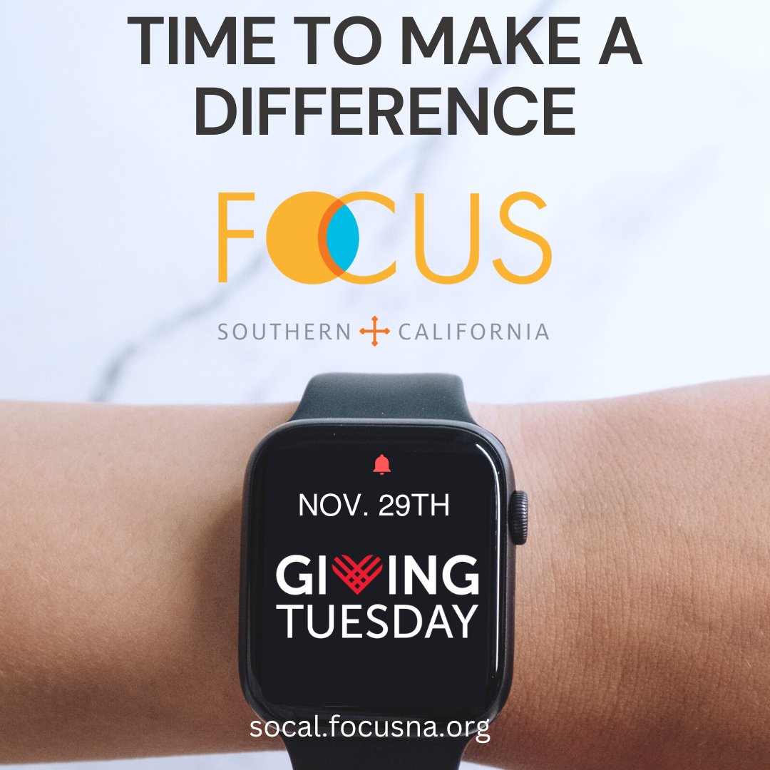 focussocal's tweet photo. It's almost time to make a difference. #givingtuesday is November 29th. https://t.co/mwMdbJ5sc7