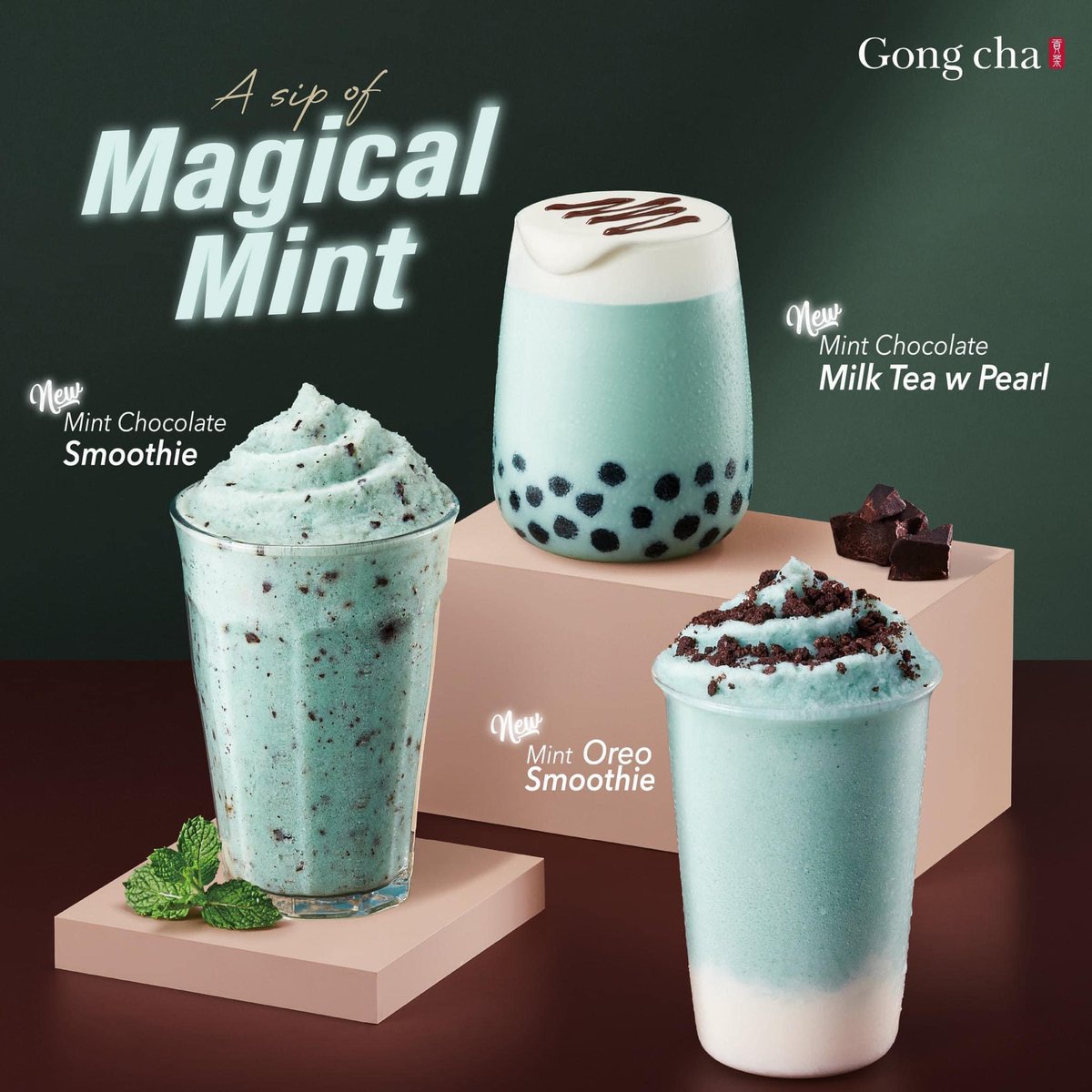 MalayFoodHunter's tweet photo. Menu Terbaru Dari Gong Cha ! 

 Betul2 Fav ni Mint Chocolate pulak kalini gaiss!! 😍 https://t.co/TBcRimWJRD