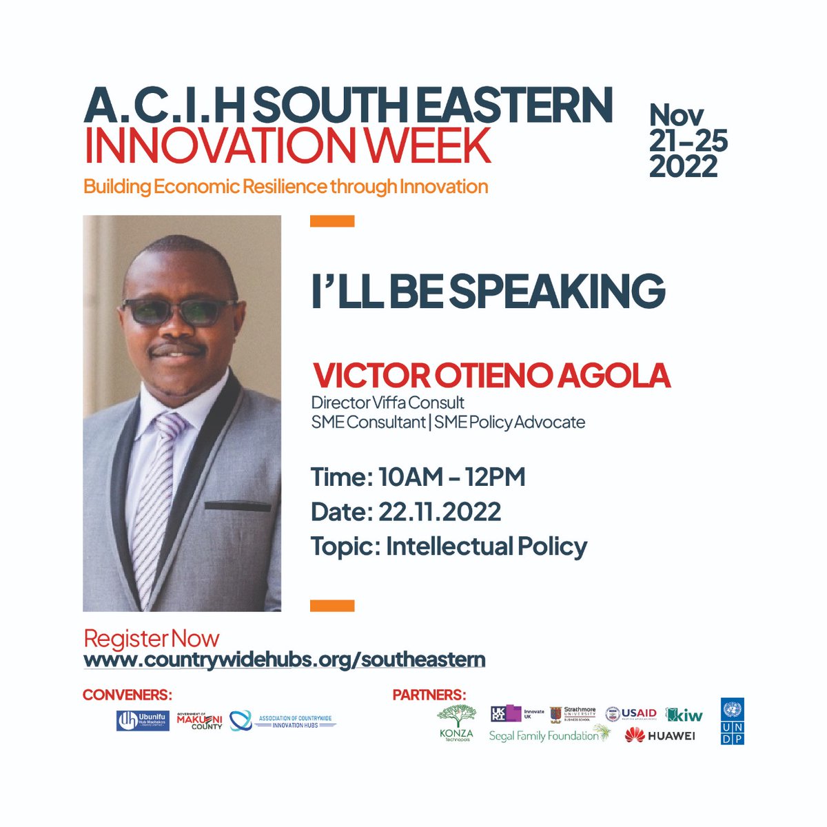 The official opening of the <a href="/acih_s_eastern/">ACIH.S.Eastern</a> innovation week happened today with our speakers <a href="/AgollaVictor/">Victor Otieno</a> and <a href="/kwachira2020/">Kevin Wachira</a> speaking powerfully on Intellectual Property Policy
