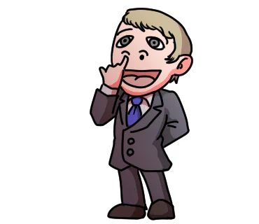 初心に戻って、ハナ・ホジクル小学校の頃に描いた怪獣漫画に登場しました。ある時、巨大怪獣(例によって亀の怪獣)が出現。各国の代表が集められ、会議が開かれました。その際アメリカ代表として出席したのが彼です。子供の頃の俺はアメリカをなんだと思っていたんだ。 