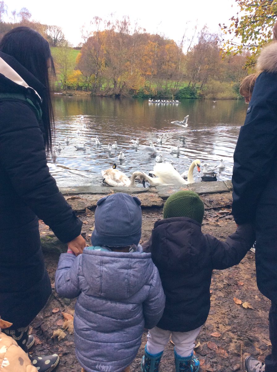 ECS_Keighley's tweet photo. We enjoyed experiencing feeding the ducks for the first time in outdoor learning. #50TTD #LoTc #outdoorlearning #29pitterpater #34woodlandwandering #41waterfeature https://t.co/Eru3Elbxku